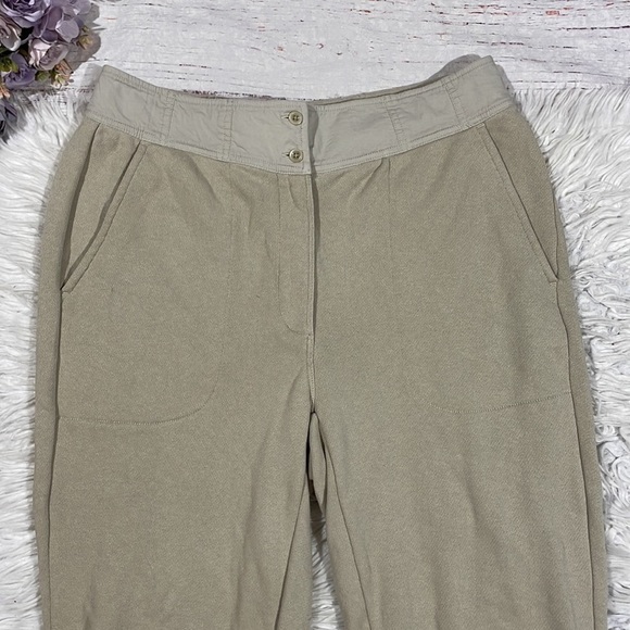 Something Navy Tan Bridget Button Waist High Rise Sweatpants - Picture 9 of 10
